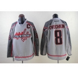nhl washington capitals #8 alex ovechkin grey [charcoal cross check]