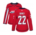 Women Adidas Washington Capitals #22 Madison Bowey Premier Red Home NHL Jersey