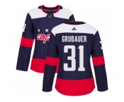 Women Adidas Washington Capitals #31 Philipp Grubauer Navy Authentic 2018 Stadium Series Stitched NHL Jersey