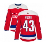 Women Adidas Washington Capitals #43 Tom Wilson Authentic Red Alternate NHL Jersey