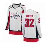 Women Washington Capitals #32 Dale Hunter Fanatics Branded White Away Breakaway NHL Jersey