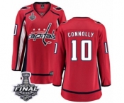 Women's Washington Capitals #10 Brett Connolly Fanatics Branded Red Home Breakaway 2018 Stanley Cup Final NHL Jersey