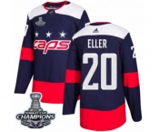 Youth Adidas Washington Capitals #20 Lars Eller Authentic Navy Blue 2018 Stadium Series 2018 Stanley Cup Final Champions NHL Jersey