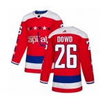 Youth Adidas Washington Capitals #26 Nic Dowd Authentic Red Alternate NHL Jersey