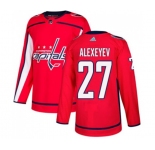 Youth Adidas Washington Capitals #27 Alexander Alexeyev Premier Red Home NHL Jersey