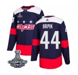 Youth Adidas Washington Capitals #44 Brooks Orpik Authentic Navy Blue 2018 Stadium Series 2018 Stanley Cup Final Champions NHL Jersey