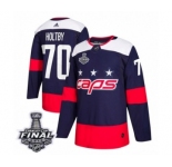 Youth Adidas Washington Capitals #70 Braden Holtby Authentic Navy Blue 2018 Stadium Series 2018 Stanley Cup Final NHL Jersey