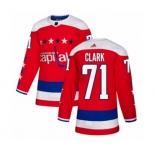 Youth Adidas Washington Capitals #71 Kody Clark Premier Red Alternate NHL Jersey
