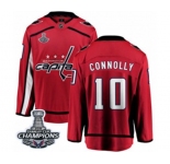 Youth Washington Capitals #10 Brett Connolly Fanatics Branded Red Home Breakaway 2018 Stanley Cup Final Champions NHL Jersey