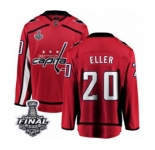 Youth Washington Capitals #20 Lars Eller Fanatics Branded Red Home Breakaway 2018 Stanley Cup Final NHL Jersey