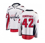 Youth Washington Capitals #42 Martin Fehervary Fanatics Branded White Away Breakaway NHL Jersey