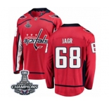 Youth Washington Capitals #68 Jaromir Jagr Fanatics Branded Red Home Breakaway 2018 Stanley Cup Final Champions NHL Jersey