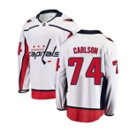 Youth Washington Capitals #74 John Carlson Fanatics Branded White Away Breakaway NHL Jersey