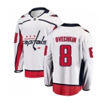 Youth Washington Capitals #8 Alex Ovechkin Fanatics Branded White Away Breakaway NHL Jersey