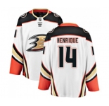 Anaheim Ducks #14 Adam Henrique Authentic White Away Fanatics Branded Breakaway Hockey Jersey
