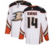 Anaheim Ducks #14 Adam Henrique Authentic White Away Hockey Jersey