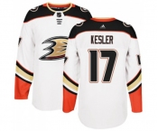 Anaheim Ducks #17 Ryan Kesler Authentic White Away Hockey Jersey