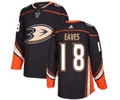 Anaheim Ducks #18 Patrick Eaves Authentic Black Home Hockey Jersey