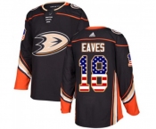 Anaheim Ducks #18 Patrick Eaves Authentic Black USA Flag Fashion Hockey Jersey