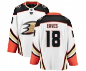 Anaheim Ducks #18 Patrick Eaves Fanatics Branded White Away Breakaway Hockey Jersey