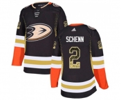 Anaheim Ducks #2 Luke Schenn Authentic Black Drift Fashion Hockey Jersey