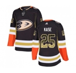 Anaheim Ducks #25 Ondrej Kase Authentic Black Drift Fashion Hockey Jersey
