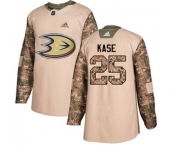 Anaheim Ducks #25 Ondrej Kase Authentic Camo Veterans Day Practice Hockey Jersey