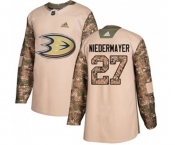 Anaheim Ducks #27 Scott Niedermayer Authentic Camo Veterans Day Practice Hockey Jersey
