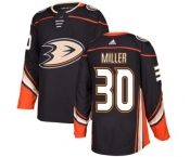 Anaheim Ducks #30 Ryan Miller Authentic Black Home Hockey Jersey