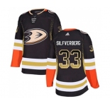 Anaheim Ducks #33 Jakob Silfverberg Authentic Black Drift Fashion Hockey Jersey