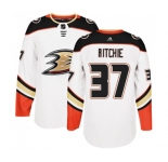 Anaheim Ducks #37 Nick Ritchie Authentic White Away Hockey Jersey