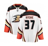 Anaheim Ducks #37 Nick Ritchie Fanatics Branded White Away Breakaway Hockey Jersey
