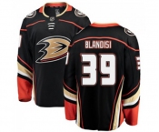 Anaheim Ducks #39 Joseph Blandisi Authentic Black Home Fanatics Branded Breakaway Hockey Jersey