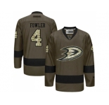 Anaheim Ducks #4 Cam Fowler Green Salute to Service Stitched NHL Jersey