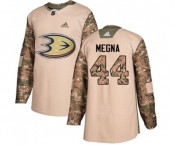 Anaheim Ducks #44 Jaycob Megna Authentic Camo Veterans Day Practice Hockey Jersey