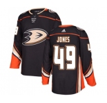 Anaheim Ducks #49 Max Jones Authentic Black Home Hockey Jersey
