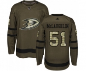 Anaheim Ducks #51 Blake McLaughlin Authentic Green Salute to Service Hockey Jersey