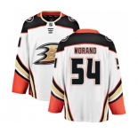 Anaheim Ducks #54 Antoine Morand Fanatics Branded White Away Breakaway Hockey Jersey