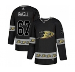 Anaheim Ducks #67 Rickard Rakell Premier Black Team Logo Fashion Hockey Jersey