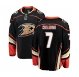 Anaheim Ducks #7 Andrew Cogliano Fanatics Branded Black Home Breakaway Hockey Jersey