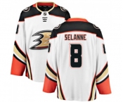 Anaheim Ducks #8 Teemu Selanne Fanatics Branded White Away Breakaway Hockey Jersey