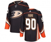 Anaheim Ducks #90 Giovanni Fiore Authentic Black Home Hockey Jersey
