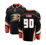 Anaheim Ducks #90 Giovanni Fiore Fanatics Branded Black Home Breakaway Hockey Jersey