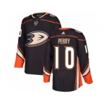 Men Adidas Anaheim Ducks #10 Corey Perry Black Home Authentic Stitched NHL Jersey