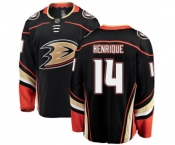 Men's Anaheim Ducks #14 Adam Henrique Authentic Black Home Fanatics Branded Breakaway NHL Jersey