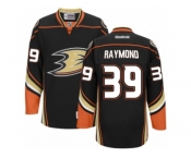 Men's Reebok Anaheim Ducks #39 Mason Raymond Authentic Black Home NHL Jersey