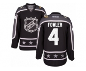 Men's Reebok Anaheim Ducks #4 Cam Fowler Authentic Black Pacific Division 2017 All-Star NHL Jersey