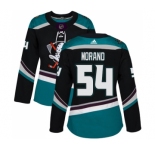 Women's Adidas Anaheim Ducks #54 Antoine Morand Authentic Black-Teal Alternate NHL Jersey