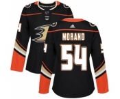 Women's Adidas Anaheim Ducks #54 Antoine Morand Premier Black Home NHL Jersey