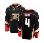 Youth Anaheim Ducks #4 Cam Fowler Fanatics Branded Black Home Breakaway Hockey Jersey